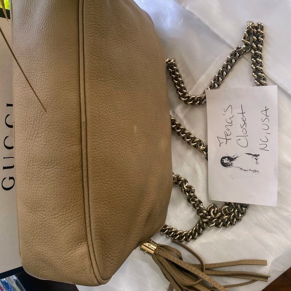 Gucci Soho Neude Leather Shoulder Bag - Picture 12 of 16